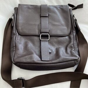 Leather Handbag Danier Brown Shoulder Messenger Bag